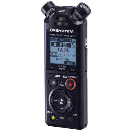 Olympus Linear PCM Recorder LS-P5 Ładowalny, podłączenie mikrofonu, Stereo, FLAC / PCM (WAV) / MP3,